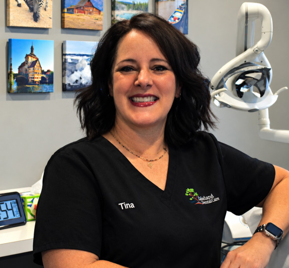 Registered dental hygienist Tina